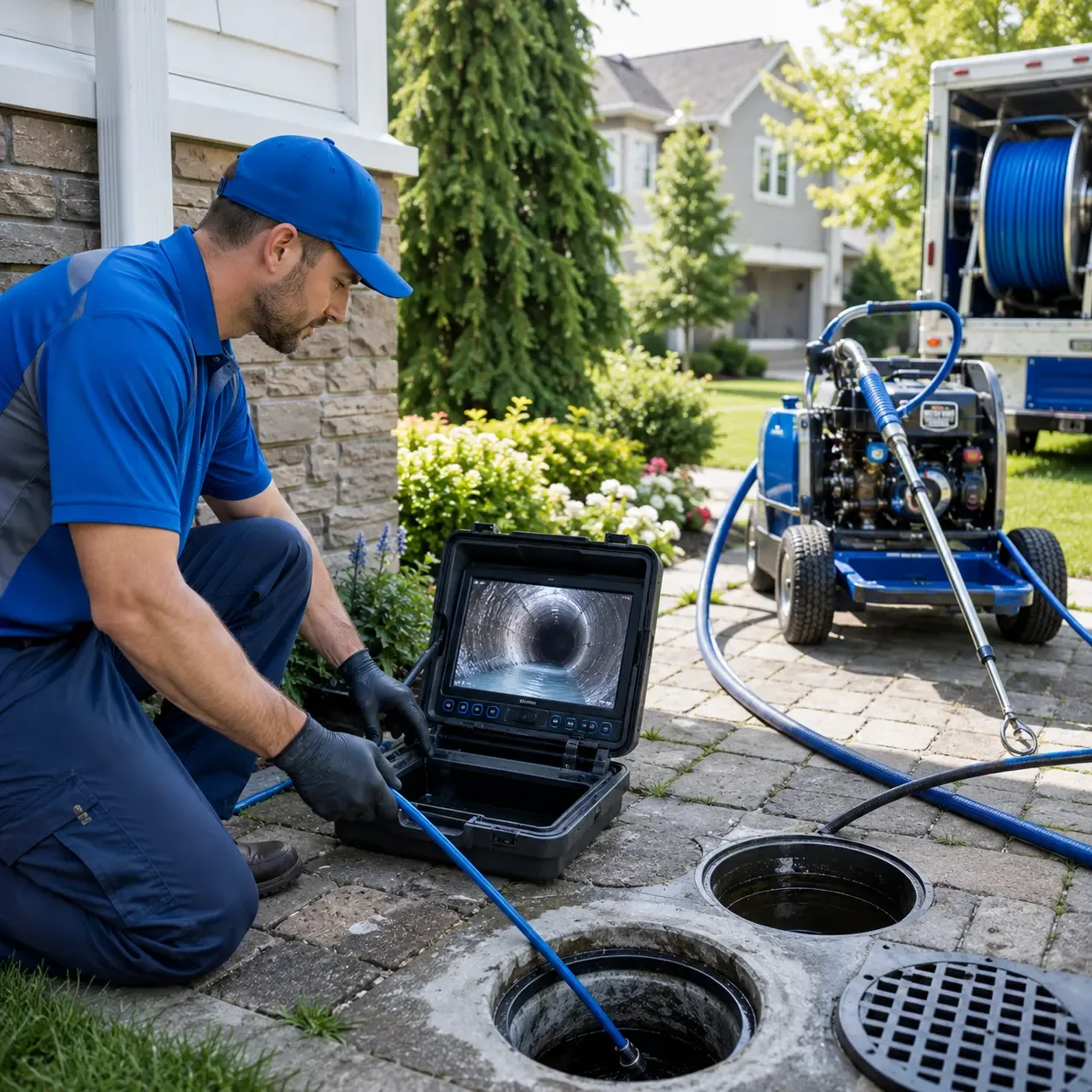 Outdoor drain cleaning professionals serving Horton, MI