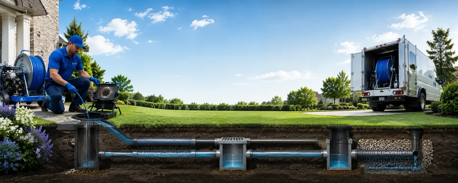 Outdoor drain cleaning information for Horton, MI